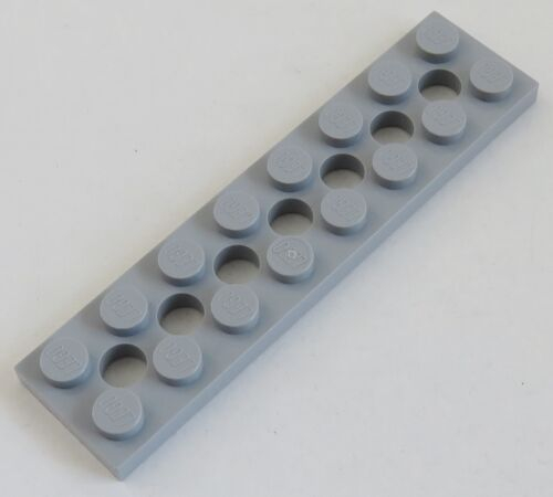 LEGO Technic - Platte / Plate 2 x 8 mit 7 Löchern (2 St.), hell blaugrau # 3738