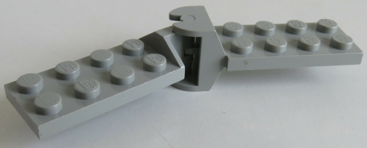 LEGO - Gelenk Platte / Hinge Plate / Scharnier 2 x 4 (2 Paar), hellgrau # 3640c01