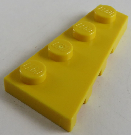 LEGO - Platte / Plate 4 x 2 rechts (4 Stück), gelb # 41769