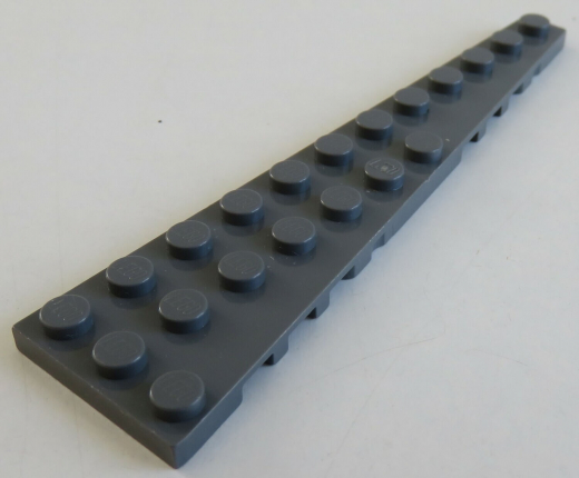 LEGO - Platte / Plate 12 x 3 rechts (2 Stück), dunkel blaugrau # 47398