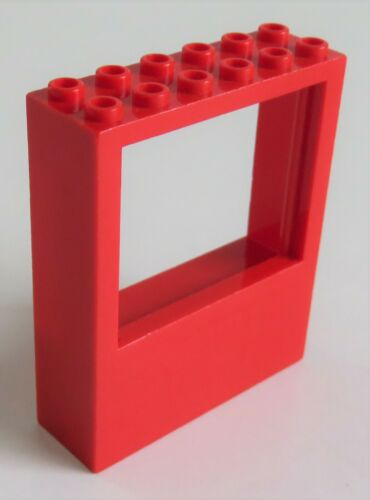LEGO - Fenster / Window 2 x 6 x 6, rot # 6236