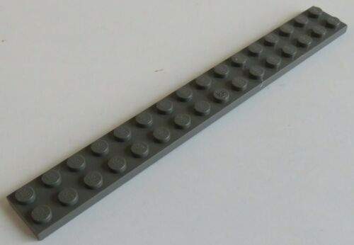 LEGO - Platte / Plate 2 x 16, dunkelgrau # 4282