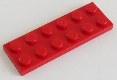 3795 Lego 10 Stück rote Platten 2x6 Neu Plates Platte in rot Basics City 