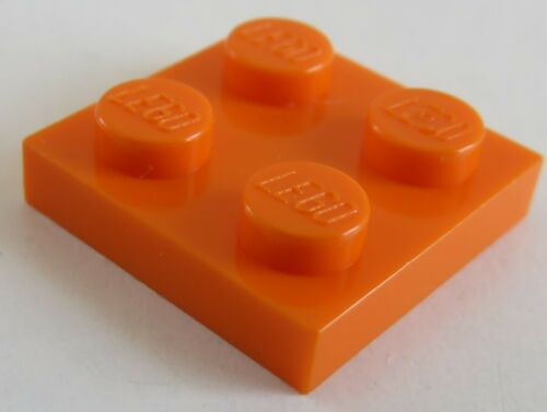 LEGO - Platte / Plate 2 x 2 (10 Stück), orange # 3022
