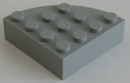 LEGO - Stein / Brick 4 x 4 Ecke, rund, hellgrau # 2577