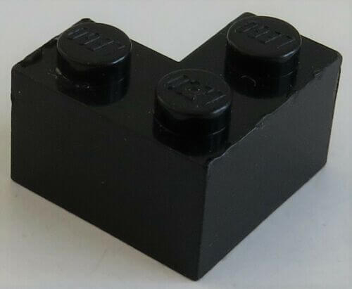 LEGO - Stein / Brick 2 x 2 Ecke (6 Stück), schwarz # 2357