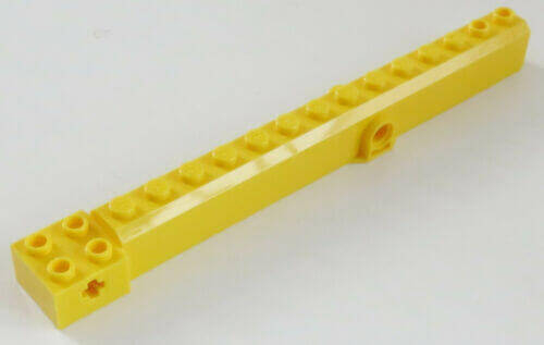 LEGO - Kranarm / Kranausleger 2 x 16 mit Pin u. Achsloch, gelb # 57779