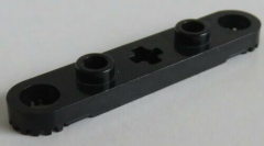 LEGO Technic-Platte/Plate 1 x 5 mit Achs - Loch (2 Stück) gezahnt, schwarz #2711