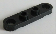 LEGO Technic - Platte / Plate 1 x 4 (2 Stück), gezahnt, schwarz # 4263