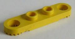 LEGO Technic - Platte / Plate 1 x 4 (2 Stück), gezahnt, gelb # 4263