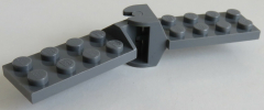 LEGO - Gelenk Platte / Hinge Plate / Scharnier 2 x 4 (2 Paar), dunkel blaugrau # 3640c01