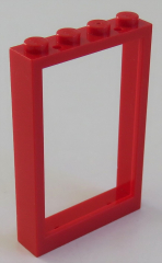 LEGO - Rahmen / Frame Fensterrahmen 1 x 4 x 5, rot # 2493