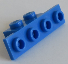 LEGO - Halter / Bracket 1 x 2 - 1 x 4 (6 Stück), blau # 2436