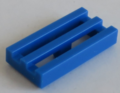 LEGO - Fliese / Tile - Grill / Gitter 1 x 2 (10 Stück) , blau # 2412b