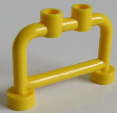 LEGO Stab / Bar 1 x 4 x 2 (4 Stück), Geländer / Absperrung / Halter, gelb # 4083
