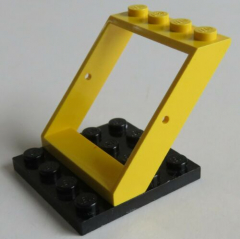 LEGO - Rahmen / Frame Fensterrahmen 4 x 4 x 3 Dach, gelb # 4447