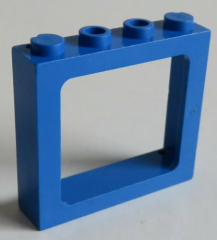 LEGO - Rahmen / Frame Fensterrahmen 1 x 4 x 3 Zug, blau # 6556