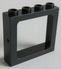 LEGO - Rahmen / Frame Fensterrahmen 1 x 4 x 3 Zug, schwarz # 4033