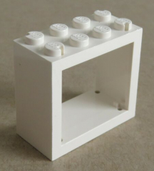 LEGO - Rahmen / Frame Fensterrahmen 2 x 4 x 3, weiß # 4132