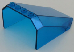 LEGO - Windschutzscheibe / Windscreen 8 x 6 x 3, transparent dunkelblau # 551
