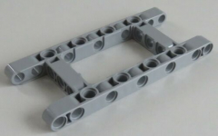 LEGO Technic - Liftarm 5 x 11 dick mit offener Mitte, hell blaugrau # 64178