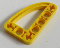 LEGO Technic - 4 x Liftarm 3 x 5 L - Form mit Viertel Elipse, dünn, gelb # 32250