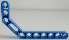 LEGO Technic - Liftarm 1 x 11,5 doppelt gebogen, dick (3 Stück), blau # 32009