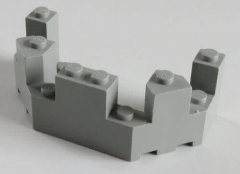 LEGO - Burgzinne / Turret Top 4 x 8 x 2 1/3, hellgrau # 6066