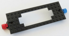 LEGO Zug / Train - Grundplatte / Base Plate 6 x 16 mit Magnete, schwarz # 4178a