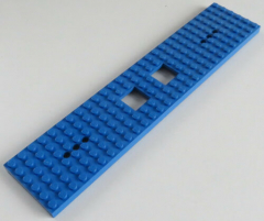 LEGO Zug / Train - Grundplatte / Base Plate 6 x 28, blau # 92339