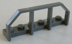 LEGO Zug / Train - Wagon - Ende / Geländer 1 x 6 (2 Stück), dunkelgrau # 6583