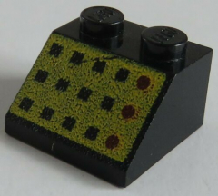 LEGO - Dachstein / Slope 45 2 x 2 bedruckt m. Controll Board, schwarz #3039p33