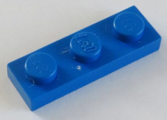 LEGO - Platte / Plate 1 x 3 (10 Stück), blau # 3623