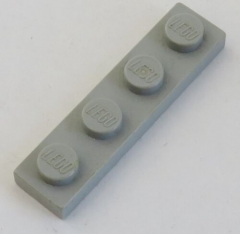 LEGO - Platte / Plate 1 x 4 (10 Stück), hellgrau # 3710