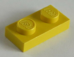 LEGO - Platte / Plate 1 x 2 (20 Stück), gelb # 3023
