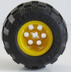 LEGO Technic - Rad 43.2 x 28 mm (Ballon), gelbe Felge (2 Stück) , # 6580ac01