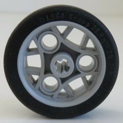 LEGO Technic - Reifen / Tire 36.8 x 14 ZR mit Felge, hell blaugrau # 44293c01