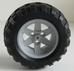 LEGO Technic - Reifen/Tire 94.8 x 44 R Balloon m. Felge, hell blaugrau #44772c02