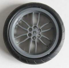 LEGO Technic - Reifen / Tire 75 mm D x 17 mit Felge, dunkel blaugrau # 88517c01