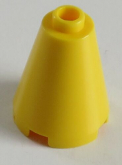 LEGO Kegel / Cone - Kegel 2 x 2 x 2 (4 Stück), gelb # 3942c