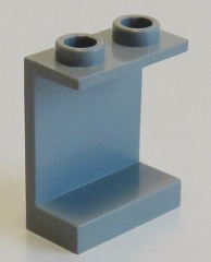 LEGO - Paneel 1 x 2 x 2 mit offenen Noppen, hellgrau # 4864b