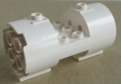 LEGO - Zylinder / Cylinder 3 x 6 x 2 2/3, rund mit Ausschnitt, weiß  # 30360