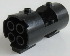 LEGO - Zylinder/Cylinder 3 x 6 x 2 2/3, rund mit Ausschnitt, schwarz # 30360