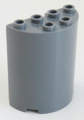 LEGO - Zylinder / Cylinder halb 2 x 4 x 4, dunkel blaugrau  # 6259