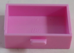 LEGO - Schublade / Cupboard 2 x 3 x X (2 Stück), leuchtend rosa # 4536
