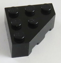 LEGO - Ecke / Wedge 3 x 3 cut corner (2 Stück), schwarz # 30505