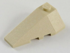 LEGO - Ecke / Wedge 4 x 2 links (2 Stück), beige # 43710