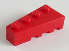 LEGO - Ecke / Wedge 4 x 2 links (2 Stück), rot # 41768