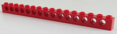 LEGO Technic - Stein / Brick 1 x 16, 15 Löcher, rot # 3703