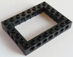 LEGO Technic - Stein / Brick 6 x 8 mit offener Mitte, schwarz # 40345